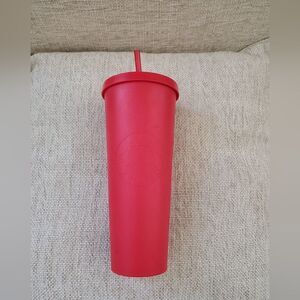 Starbucks Matte Soft Touch Acrylic Red 2014 Venti Tumbler